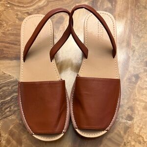 Kenneth Cole Brown Leather Sandals